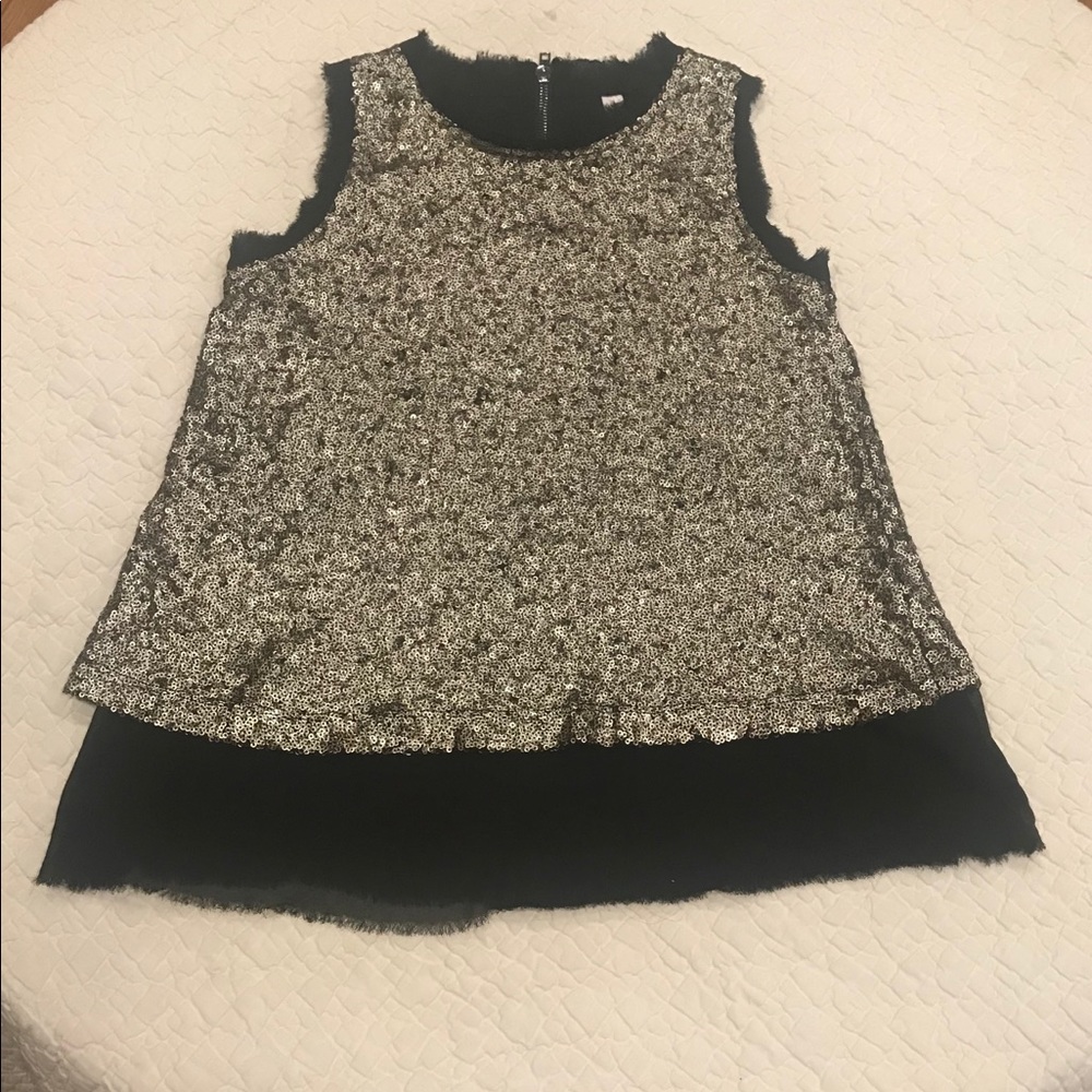 Gold sequin Xhilaration tank top